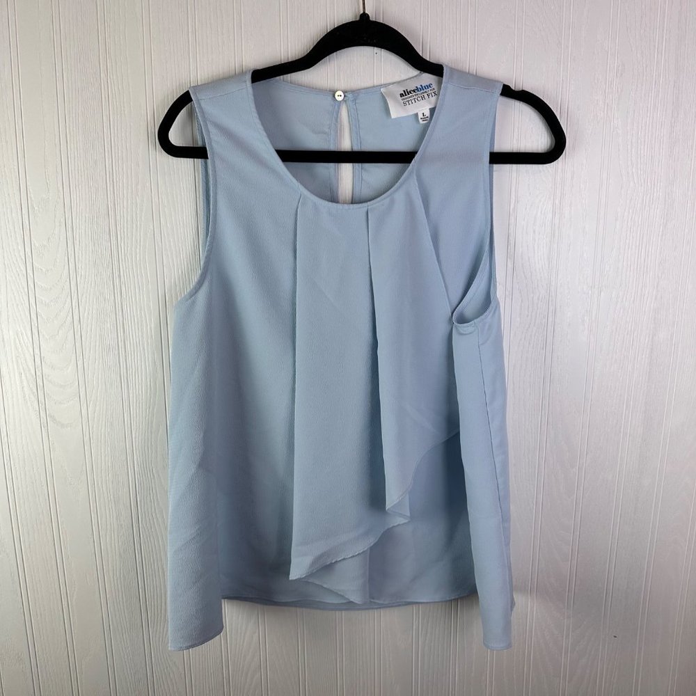 Alice Blue Stitch Fix Sleeveless Blouse size Large